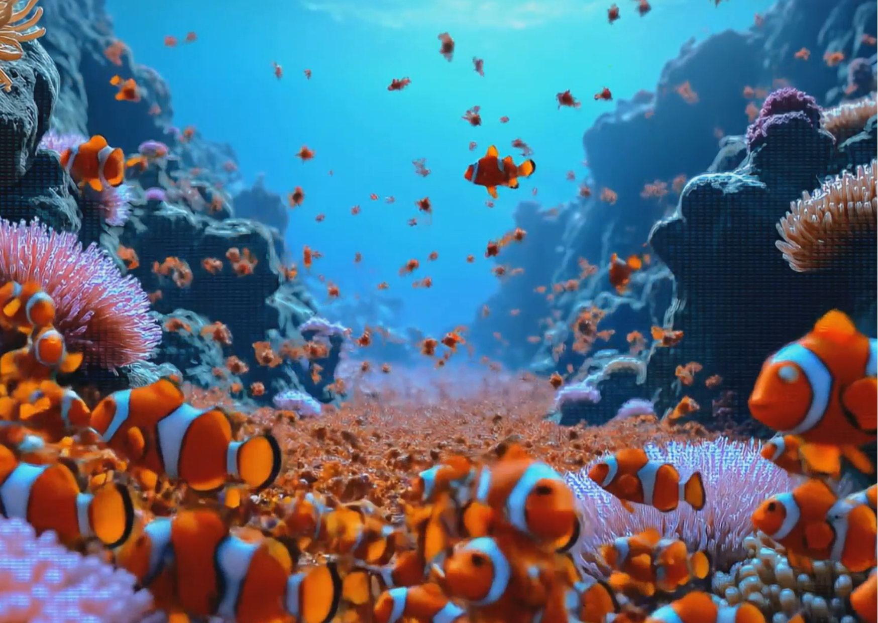 Fantasy Fish AI: A Million Clownfish Dance