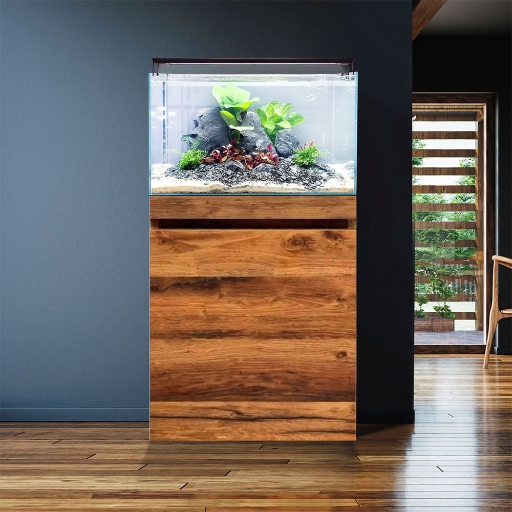 Fluval Visi-White 60 Aquascaping Aquarium & Cabinet Set 78L – Hunton Oak