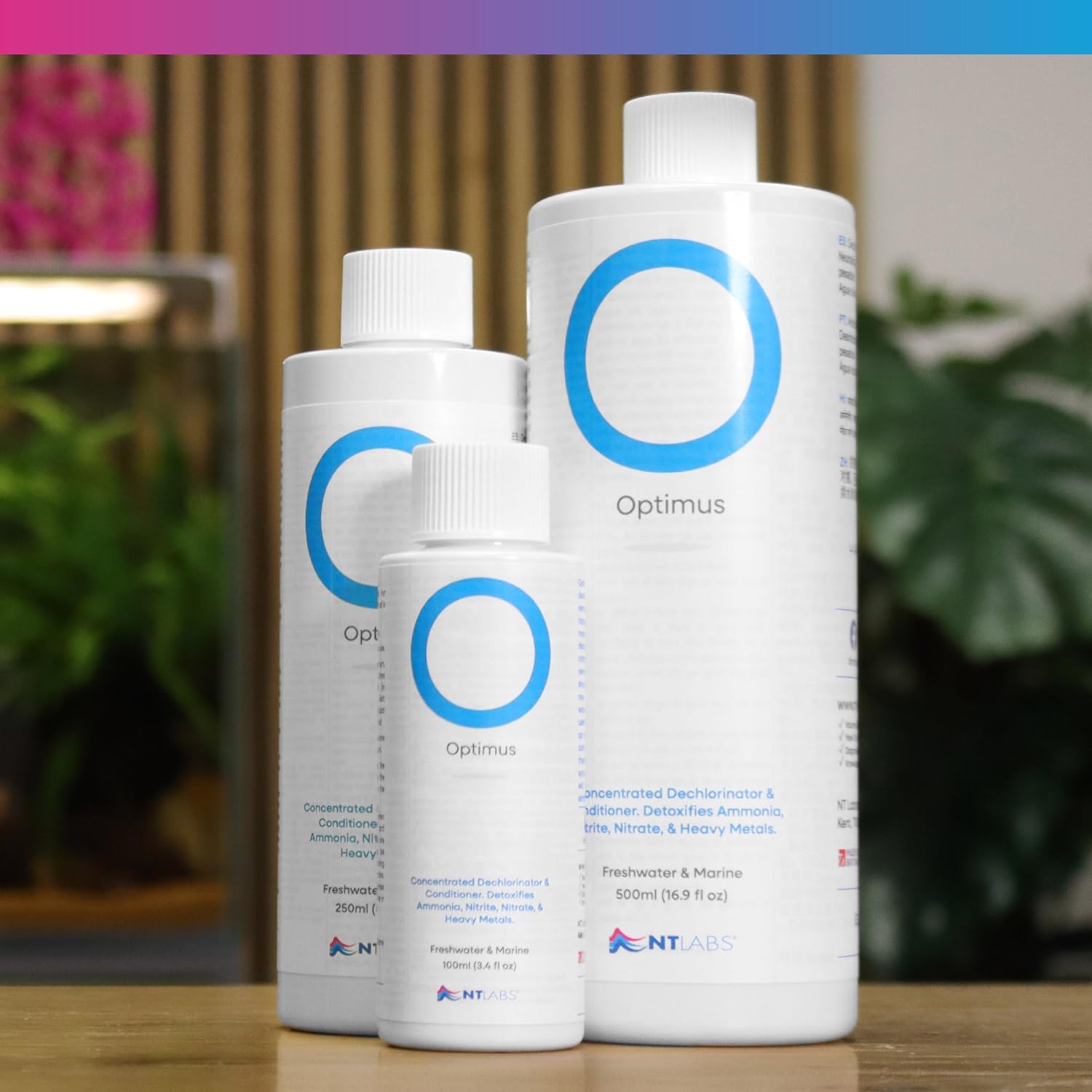 NT Labs Optimus Concentrated Dechlorinator & Conditioner 3 Sizes