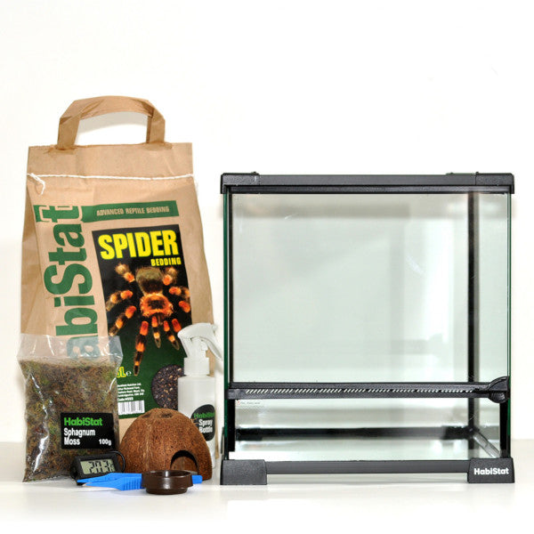 HabiStat Spider Glass Terrarium Complete Starter Kit