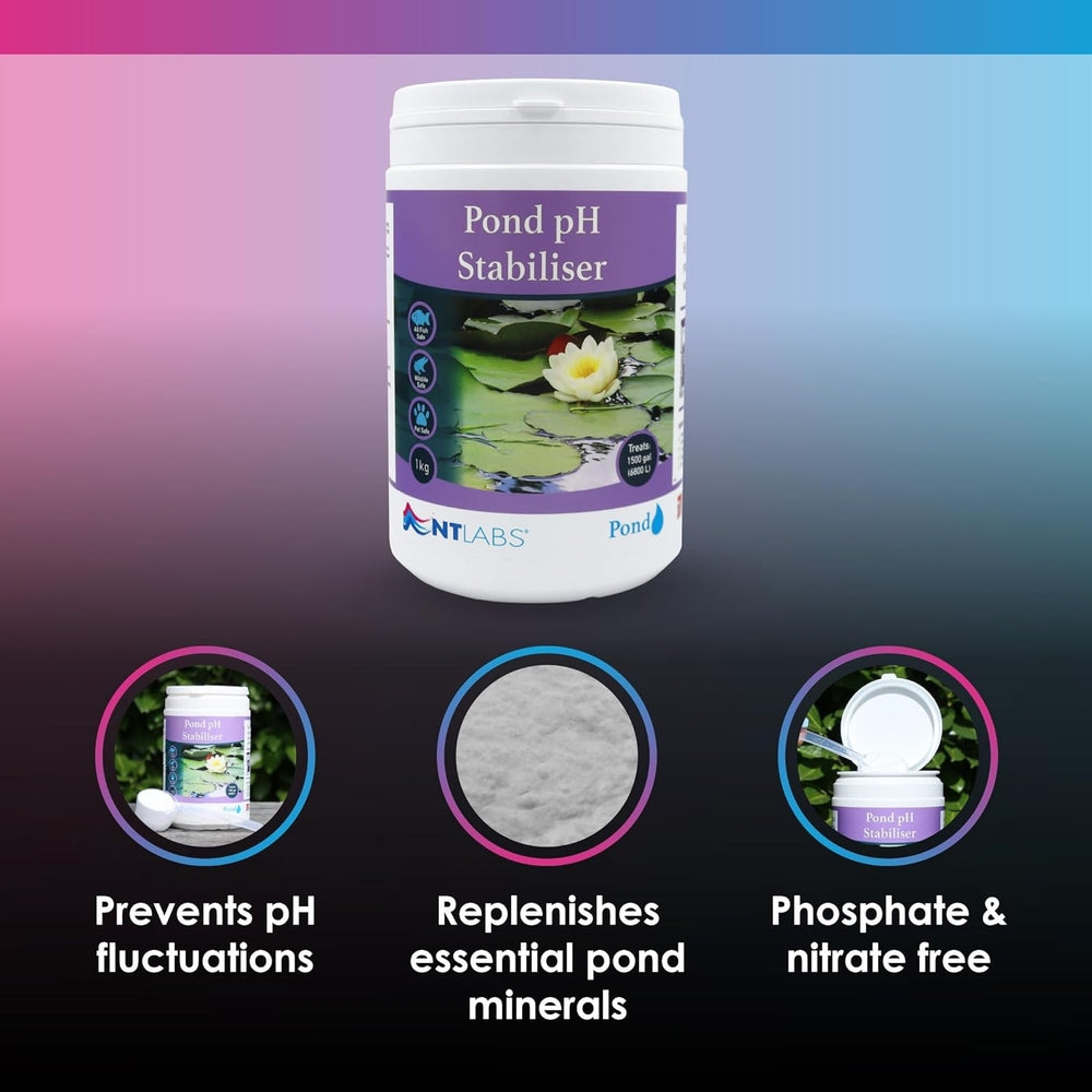 NT Labs Pond pH Stabiliser Water Hardness Powder 1kg