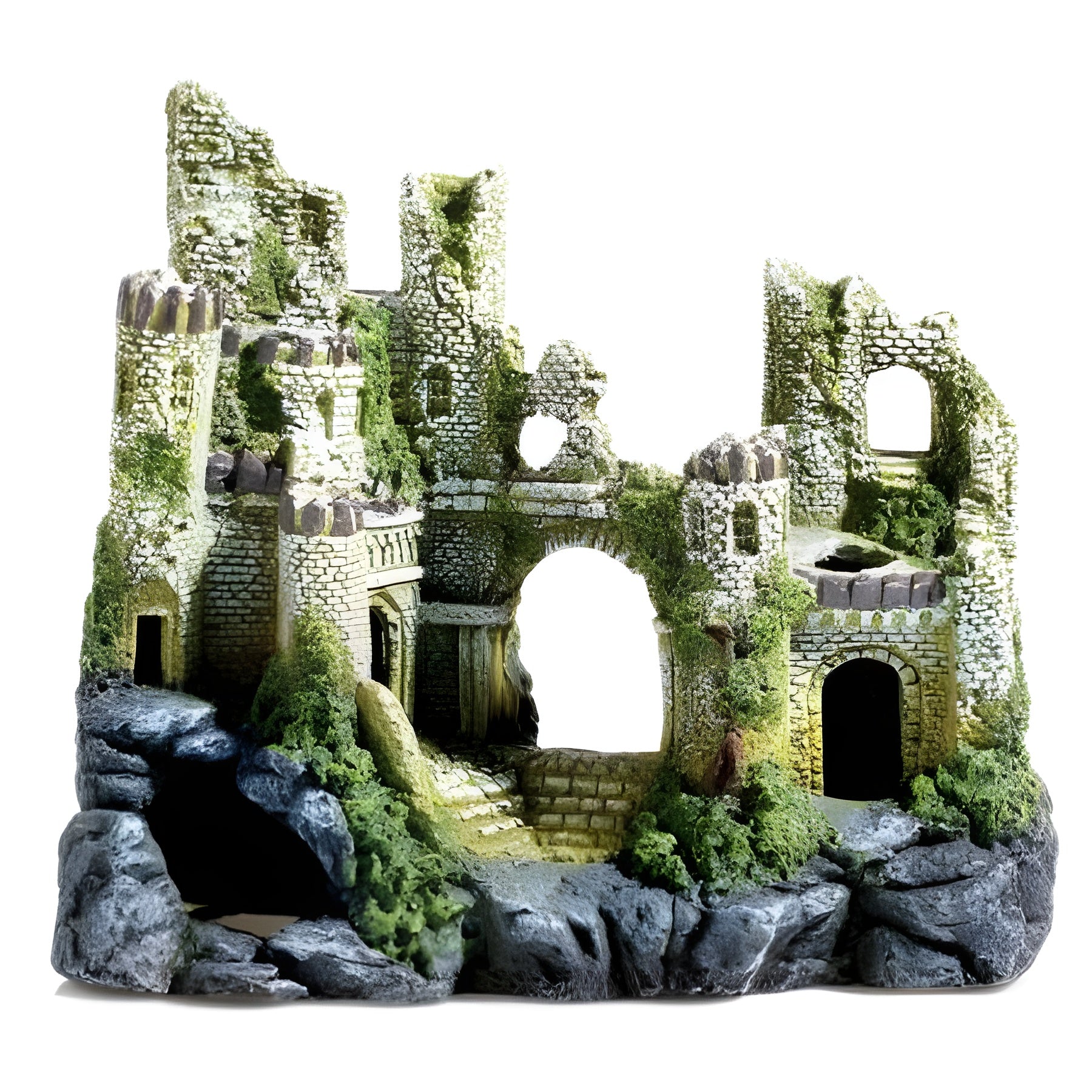 Classic Aquatics Aquarium Ornaments Ancient Castle Ruin 310mm | Real ...