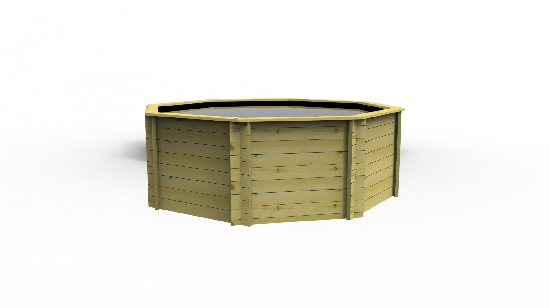 The Garden Timber Company Wooden Fish Ponds 12ft Octagonal 1099mm Height 10976L