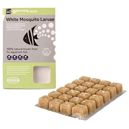 TMC Frozen Fish Food Gamma Blister White Mosquito Larvae 95g (Case of 10)