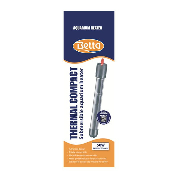 Betta Aquarium Compact Fish Tank Heater 50w