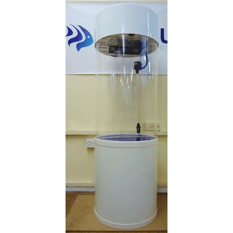 Column Aquarium Fish Tank Gloss White 147L