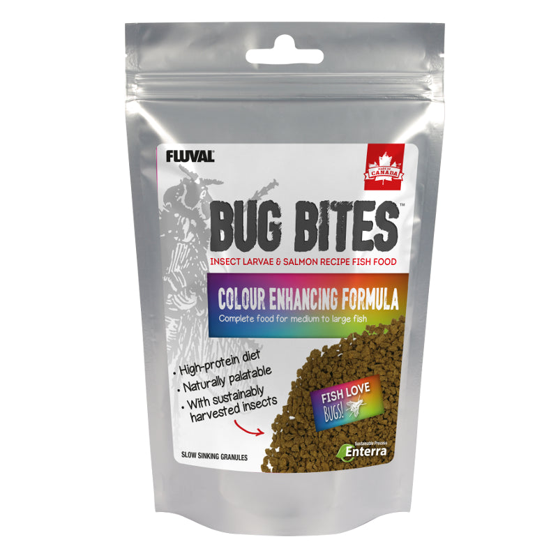 Fluval Bug Bites Insect Formula Fish Food Colour Enhancing 125g