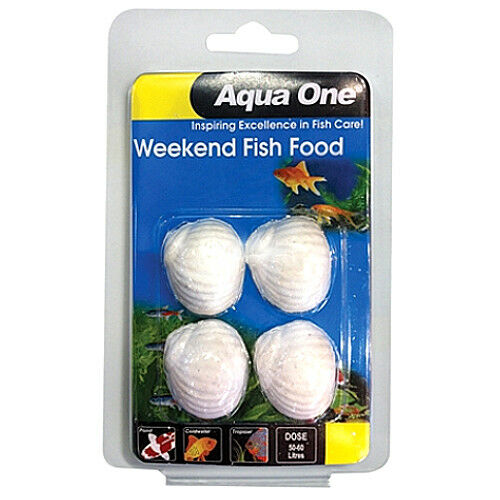 Aqua One Weekend Fish Food Feeder 4 Blocks 2-4 days