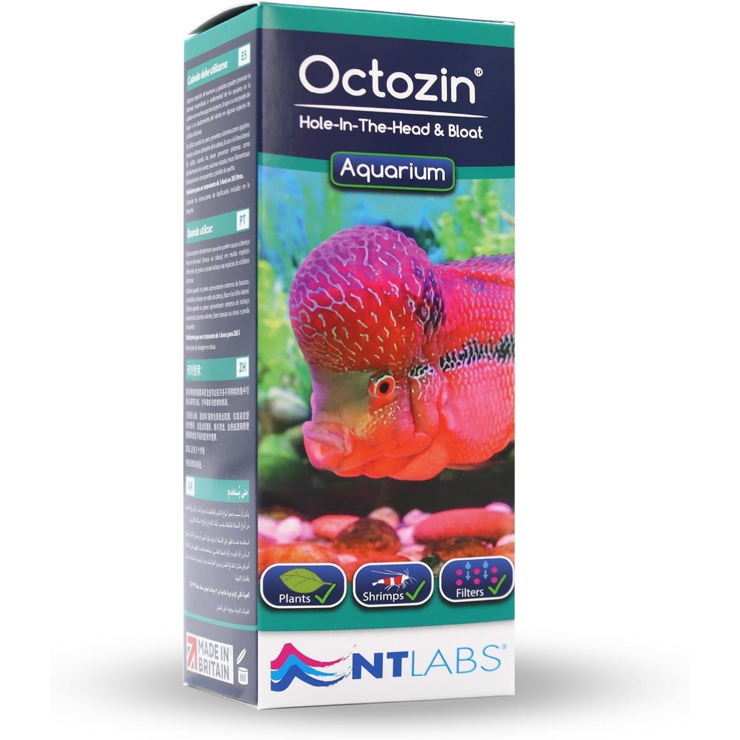 NT Labs Octozin Hole in the Head & Bloat Disease Treatment 250ml