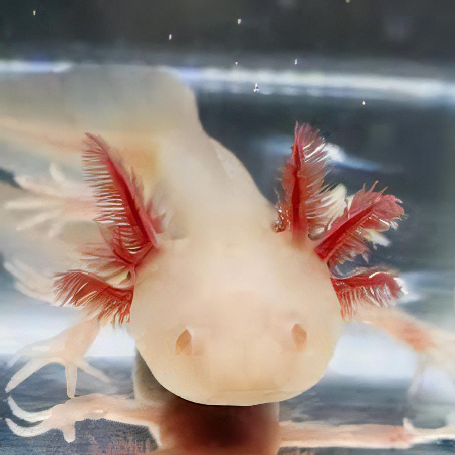 Albino White Red Eye Axolotl Ambystoma Mexicanum