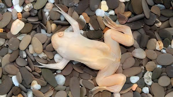 Albino African Dwarf Clawed Frog Xenopus Laevis 3cm - Real Aquatics