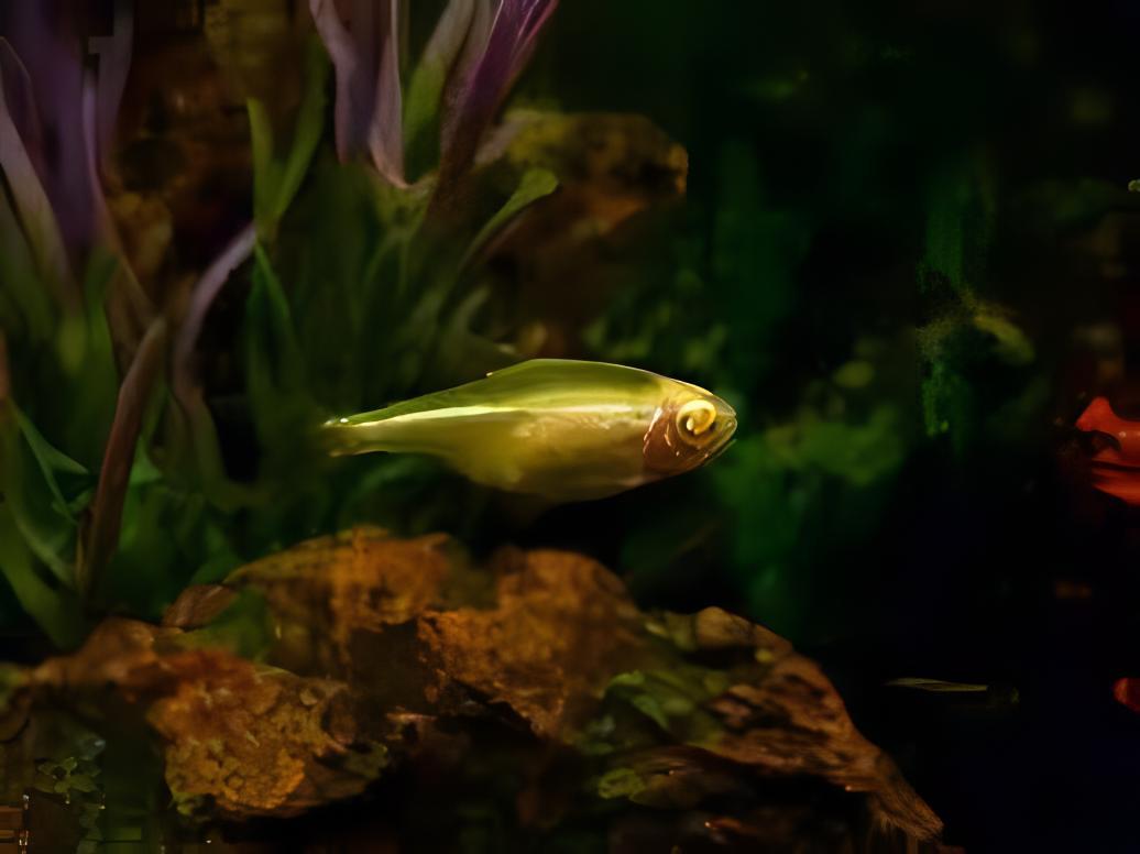 Albino Black Neon Tetra Hyphessobrycon Herbertaxelrodi 2cm - Real Aquatics