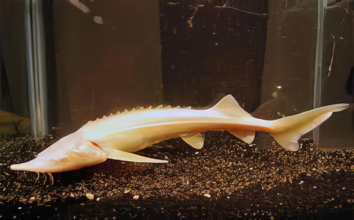 Albino Golden Sterlet Acipenser Ruthenus 50cm - Real Aquatics