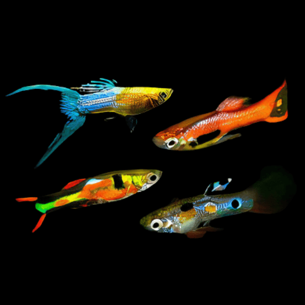 Assorted Male Endler Guppy Fish Poecilia Wingei 3cm - Real Aquatics