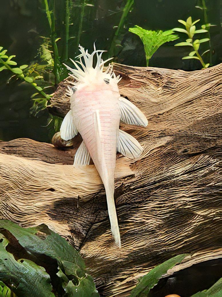 Super White Bristlenose Pleco Ancistrus 3cm - Real Aquatics