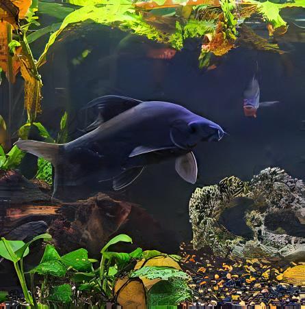 Black Shark Labeo Crysophekadion 5cm - Real Aquatics