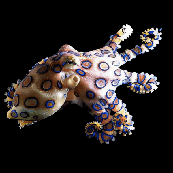 Blue Ring Octopus Hapalochlaena Lunulata - Real Aquatics