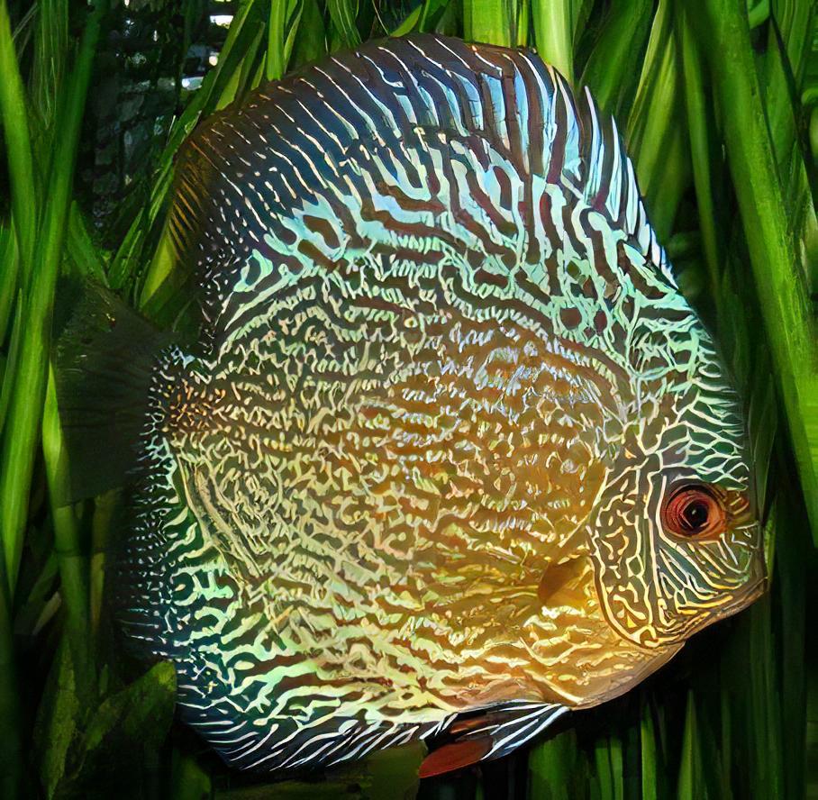 Blue Snakeskin Discus