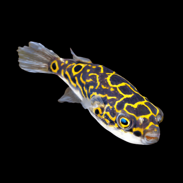 Figure Eight Pufferfish Tertaodon Biocellatus 3cm - Real Aquatics