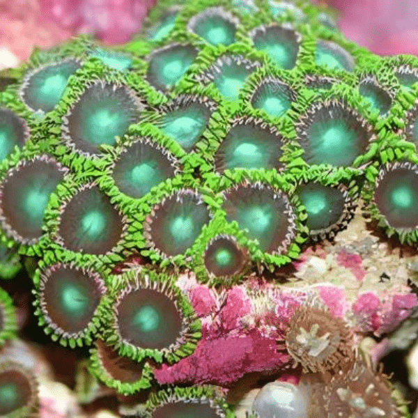 Green Zoa Soft Coral Frag Zoanthus Sp - Real Aquatics