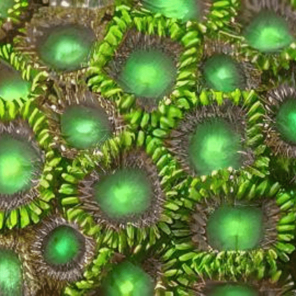 Green Zoa Soft Coral Frag Zoanthus Sp - Real Aquatics