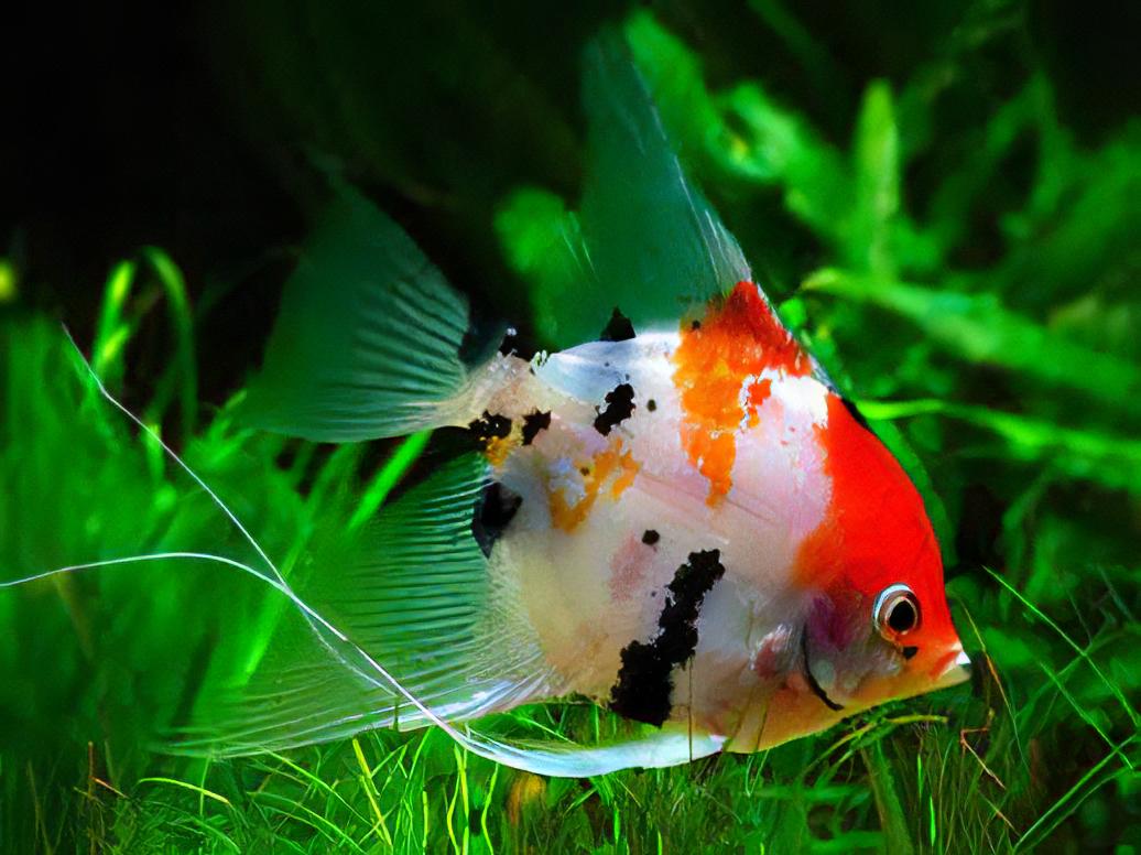 Koi Angelfish Pterophyllum Scalare - Real Aquatics