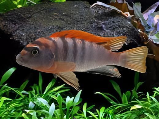 Labidochromis Hongi Red Top Malawi African Cichlid Small 2 Inches - Real Aquatics