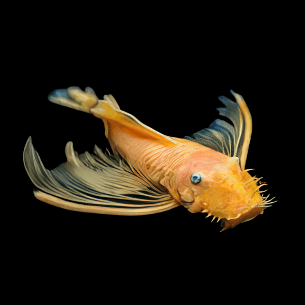 Long Fin Blue Eye Lemon Bristlenose Pleco Ancistrus 3cm - Real Aquatics