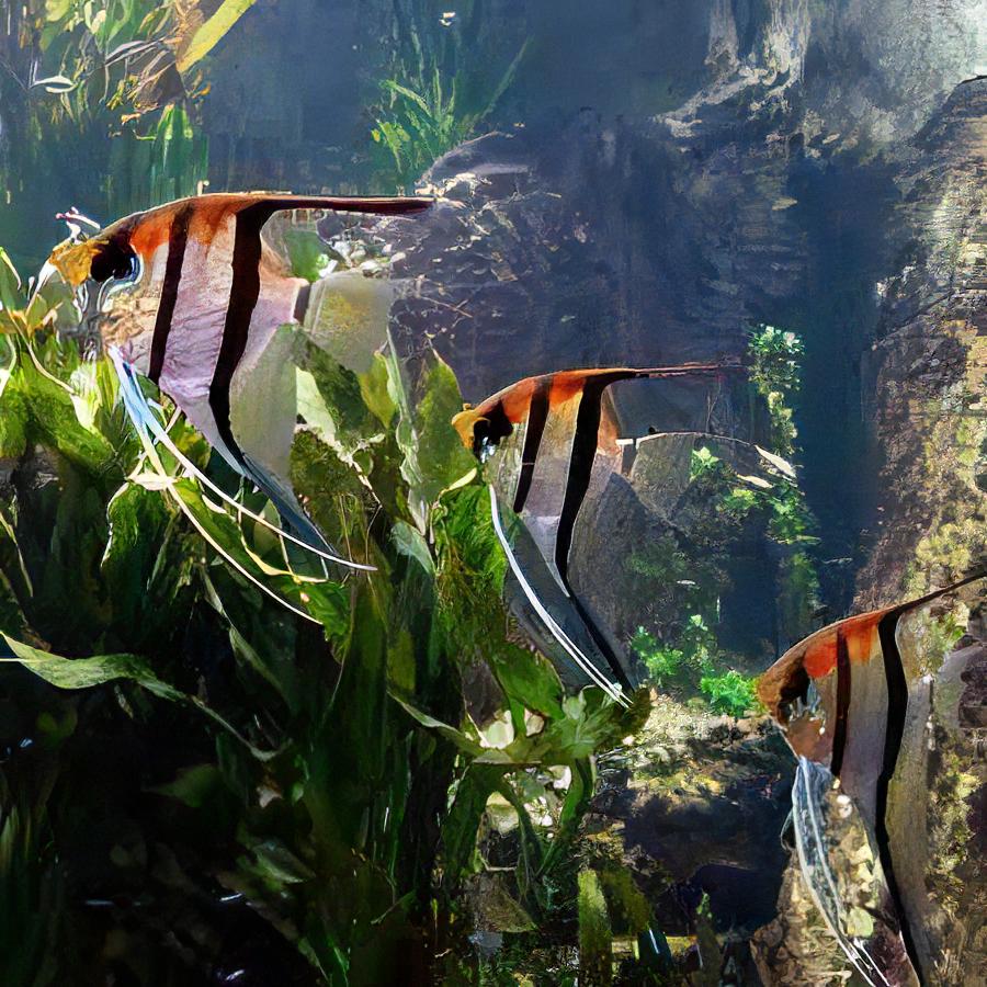 Manacapuru Red Back Angelfish Pterophyllum Scalare 5cm - Real Aquatics