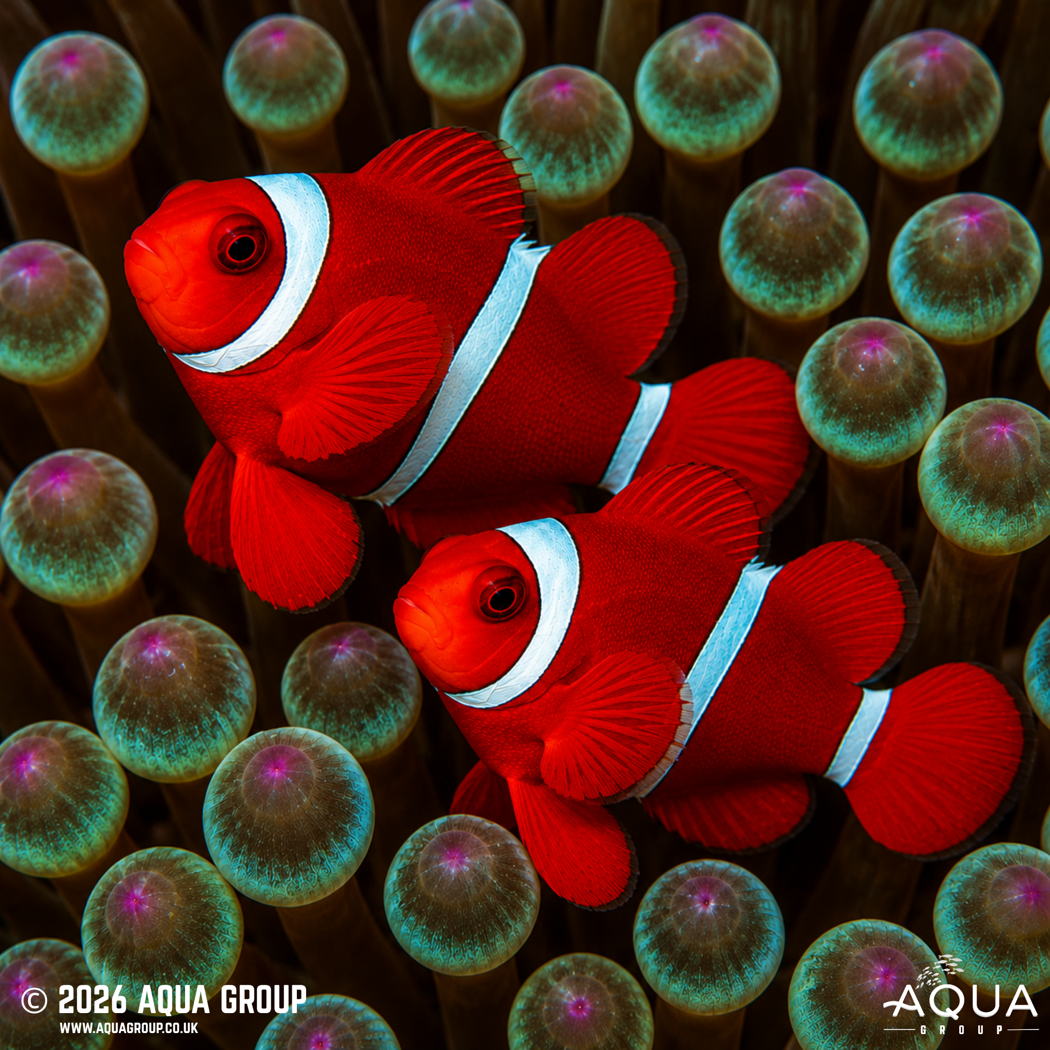 Maroon Clownfish (Amphiprion biaculeatus)