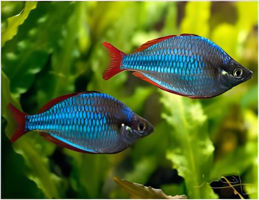 Neon Blue Rainbow Fish Melanotaenia Praecox 5cm - Real Aquatics