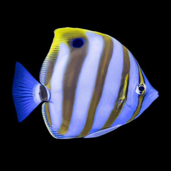 Ocellate Butterfly Fish Parachaetodon Ocellatus - Real Aquatics