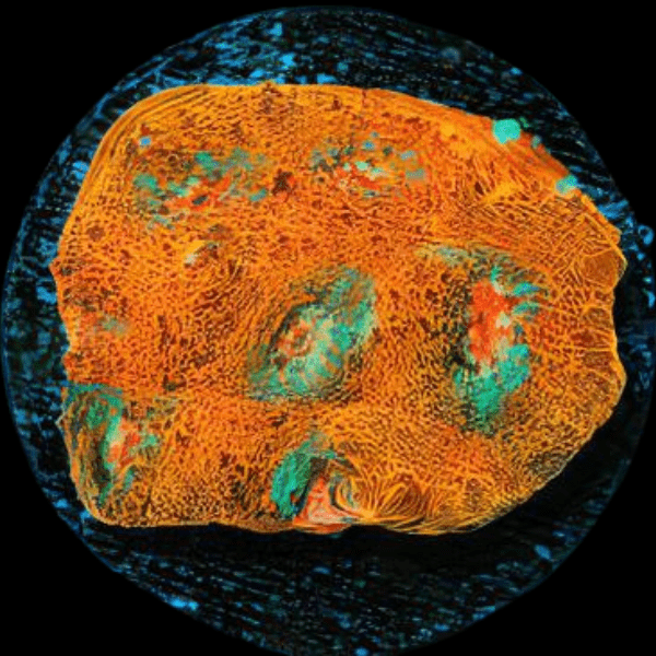 Orange Challice Hard Coral Frag Echinophylia Sp - Real Aquatics