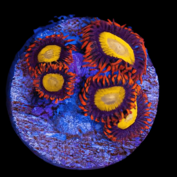 Orange Zoa Soft Coral Frag Zoanthus Sp - Real Aquatics