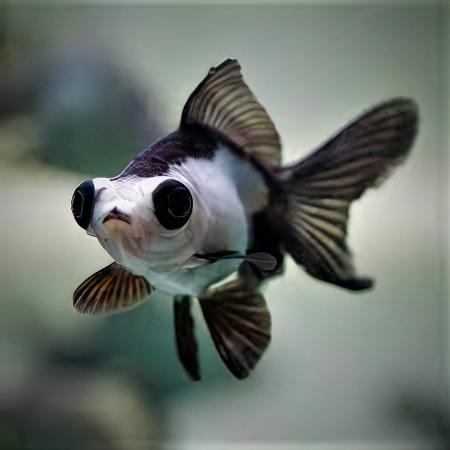 Panda Telescope Butterfly Moor Goldfish Carassius Auratus - Real Aquatics