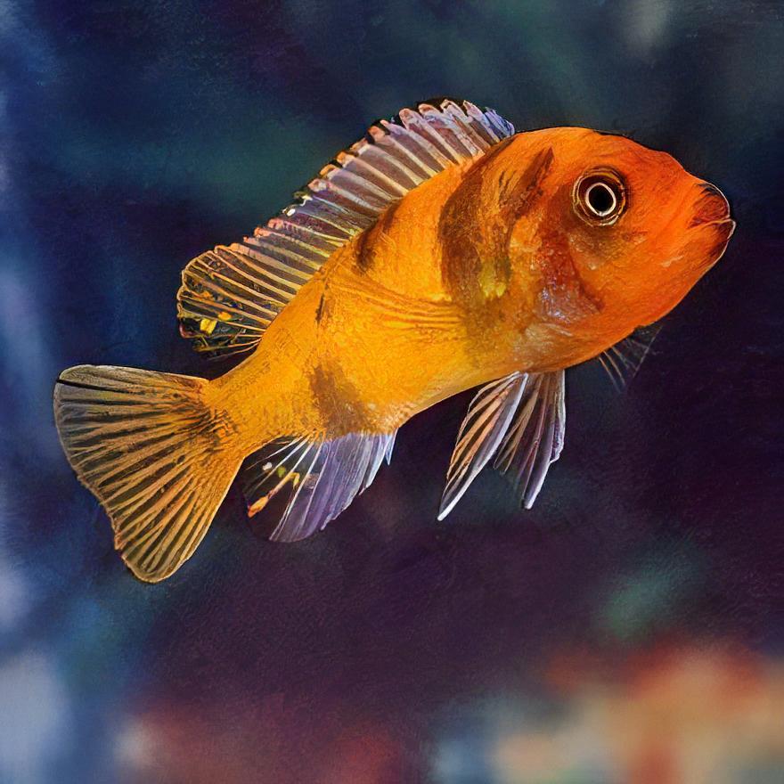 Pseudotropheus Zebra Orange Blotch Malawi African Cichlid - Real Aquatics