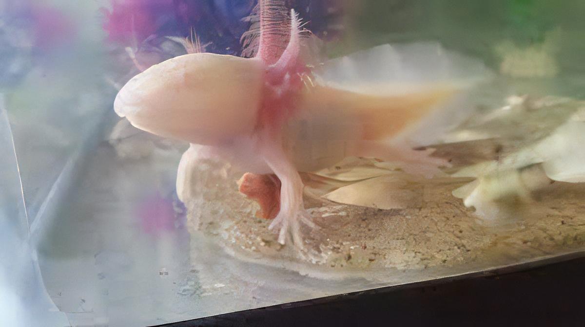 Albino Pink Red Eye Axolotl Ambystoma Mexicanum