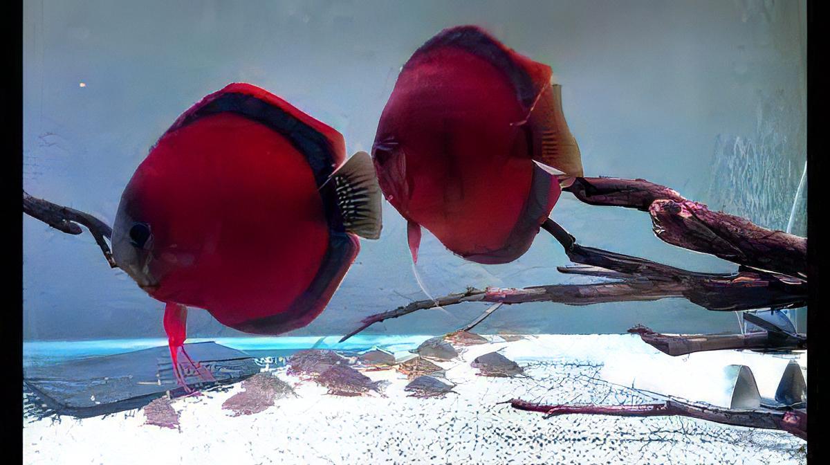 Red Rose Discus - Real Aquatics