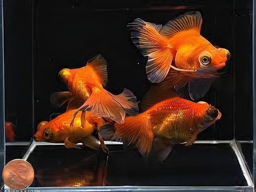 Red Telescope Butterfly Moor Goldfish Carassius Auratus - Real Aquatics