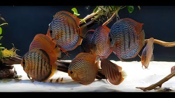 Red Turquoise Discus - Real Aquatics