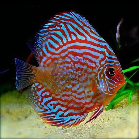 Red Turquoise Discus - Real Aquatics