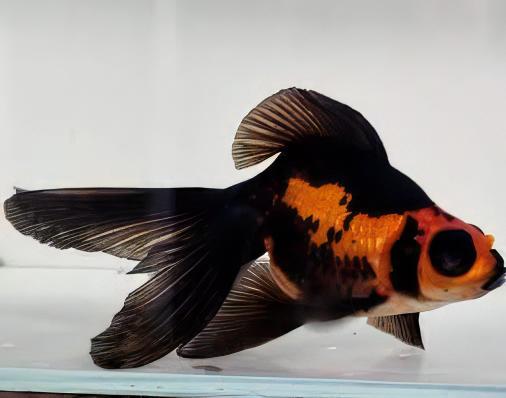 Red and Black Telescope Butterfly Moor Goldfish Carassius Auratus - Real Aquatics