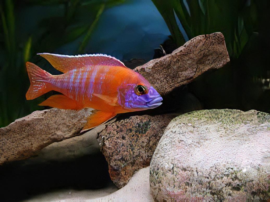 Aulonocara Red Ruby Peacock Malawi African Cichlid