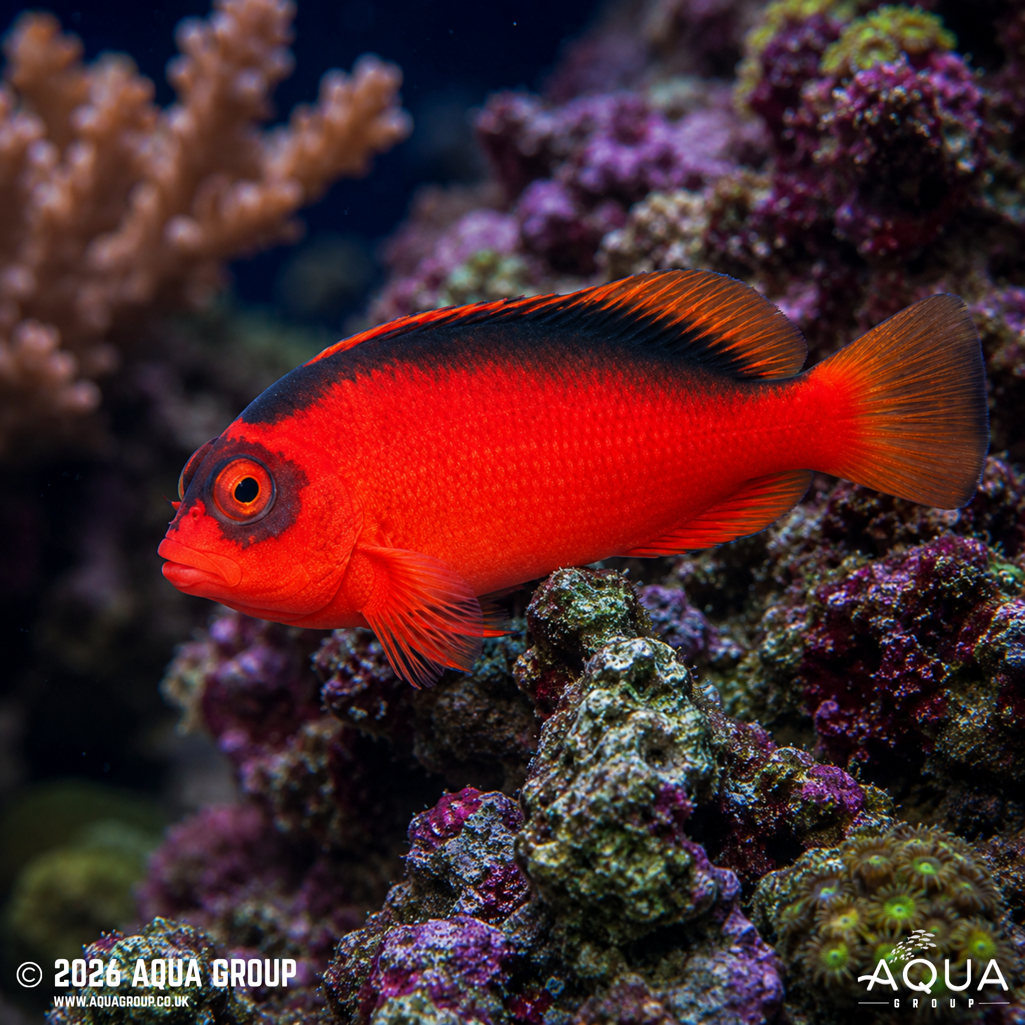 Scarlet Hawkfish (Neocirrhites armatus)