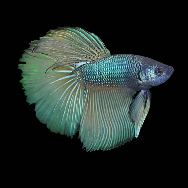 Super Delta Betta Male Green Base 3cm - Real Aquatics