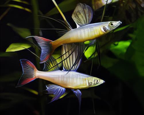 Threadfin Rainbow Fish Iriatherina Werneri 5cm - Real Aquatics