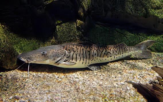 Tiger Shovelnose Catfish Pseudoplatystoma Fasciatum 6cm - Real Aquatics