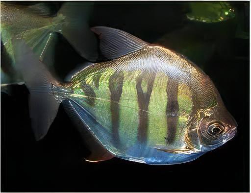 Metynnis Tiger Silver Dollar Metynnis Hypsauchen Fasciatus 5cm - Real Aquatics