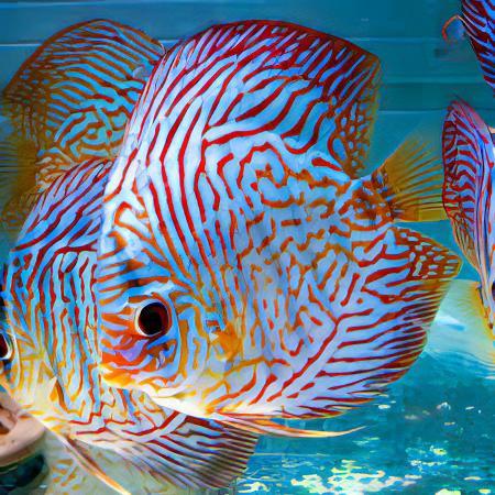 Tiger Turquoise Discus - Real Aquatics