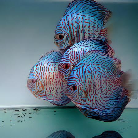 Tiger Turquoise Discus - Real Aquatics
